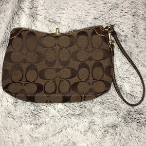 Coach Signature Wristlet